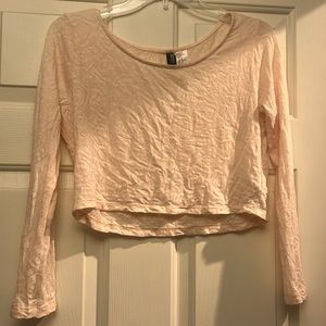 Long sleeve crop top